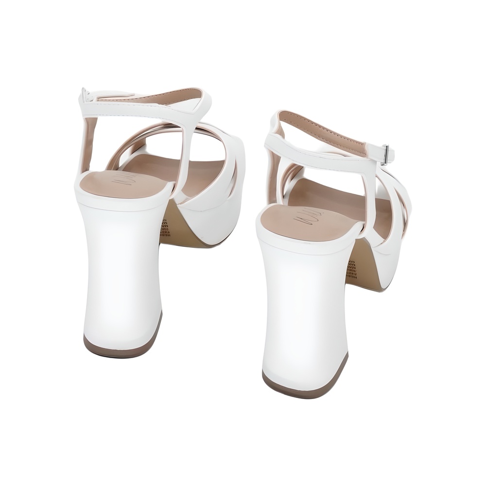 Wild Pair Womens Reemii Platform Sandal White Size 7M - Picture 3 of 6